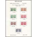 1938/44 New Zealand KGVI Mint/Used Set - Blocks, Gutters & Varieties - Written Up Collection