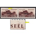 1941 SWA 1/- War Effort UMM(**) Variety - Brown Scratch above `E` in Posseel