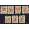 1938 Australia Postage Due Full MM(*) Set SG.D112/118 @ CV  R5,250+