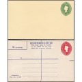 Fiji Postal Stationary - QEII & KEVII - Cover, Registered Letters & Prepaid Postcard + Reply PC