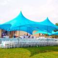 4 Way Stretch Polyester Decor Tent - Non Waterproof - 7mx12m - Design, Poles + Binding Optional