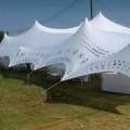 4 Way Stretch Polyester Decor Tent - Non Waterproof - 5mx10m - Design, Poles + Binding Optional