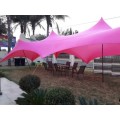 100% Water Proof Stretch Polyester Decor Tent - 5mx10m - Design, Poles + Binding Optional