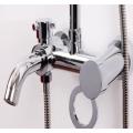 Brand New Complete All In One Silver Shower System with Handheld Shower Head and Tap