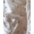 Dainty floral print babygrow with foldover mittens for tiny /prem baby