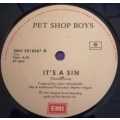 PET SHOP BOYS - IT`S A SIN 45RPM RECORD