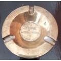 Solid Brass Heavy Ashtray. Denver Metal Works. Diameter 19cm. Height 4.5cm.
