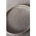 Sterling Silver solid Bangle. 6.9g. 64mm.
