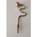 Brass Hooka Pipe. Length 18cm. Height 2.5cm. 40g.