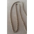 Stainless Steel Rope Necklace. 19.1g. 60cm.