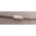 Alpaca Stainless Steel Bracelet for men. Name on it `John`. 19.3g. 40cm. 5mm.