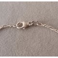 Sterling Silver Figaro Italy Bracelet. 1.9g. 25.5cm.