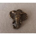 Brass Elephant Pendant. 35x30mm. 10g.