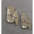 Stunning Sterling Silver Vintage `SIAM` Cufflinks. 7g. 30x15mm.