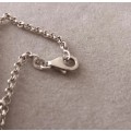 Sterling Silver Necklace with Infinity Pendant. 9.7g 50cm.