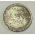 ESTONIA 1993 ONE 1 KROON COIN THREE LIONS EESTI VABARIIK