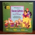 Snowhite  33 1/2 RPM Record with24 Page Book.