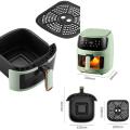 Silver Crest XXL Air Fryer with Clear View Food Basket - Black