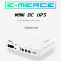 Uninterrupted Mini DC UPS Backup WIFI Power Supply WHITE