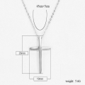 Cross pendant and necklace