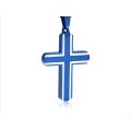 Blue Plated Cross