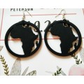 Africa Map  Earrings