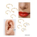 4 Pieces Stainless Steel Clip Ons Ear, Nose, Lip Ring
