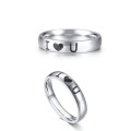 Stainless Steel   Engraved Ring