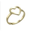Stainless Steel Heart Midiring Gold Plated