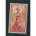 New Zeeland Stamps (seels) 1d ---- 3d black  & Red ( swart & rooi)