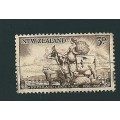 New Zeeland Stamps (seels) 1d ---- 3d black  & Red ( swart & rooi)