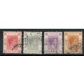1946 -1952 King George VI - x4 stamps