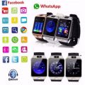 DZ09 Smart Watch SIM Slot For Android IOS ***BLACK AND SILVER***