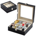 8 Grid PU Watch Display Collection Case