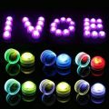 10PC Underwater LED Tea Lights, Submersible RGB Multicolor Waterproof DECOR lights