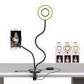 Selfie Ring Light with Cell Phone Holder and table clamp