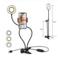 Selfie Ring Light with Cell Phone Holder and table clamp