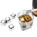 6 PIECE STAINLESS STEEL ICE CUBES