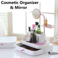 COSMETIC ORGANIZER AND MIRROR