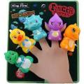 Rubber Dino Finger Character Puppets