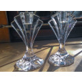 Art deco Crystal candle holders