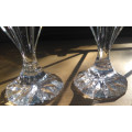 Art deco Crystal candle holders