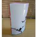 Oriental style glass vase