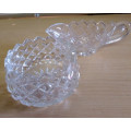 Glass sauce boat and bowl