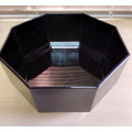 Black arcoroc octagonal serving bowl
