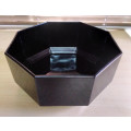 Black arcoroc glass serving bowl