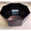 Black arcoroc glass serving bowl