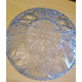 Light blue glass dish