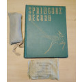 Shell dressing 1941 with Springbok record commemorative book 1946