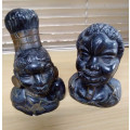 Ceramic head busts